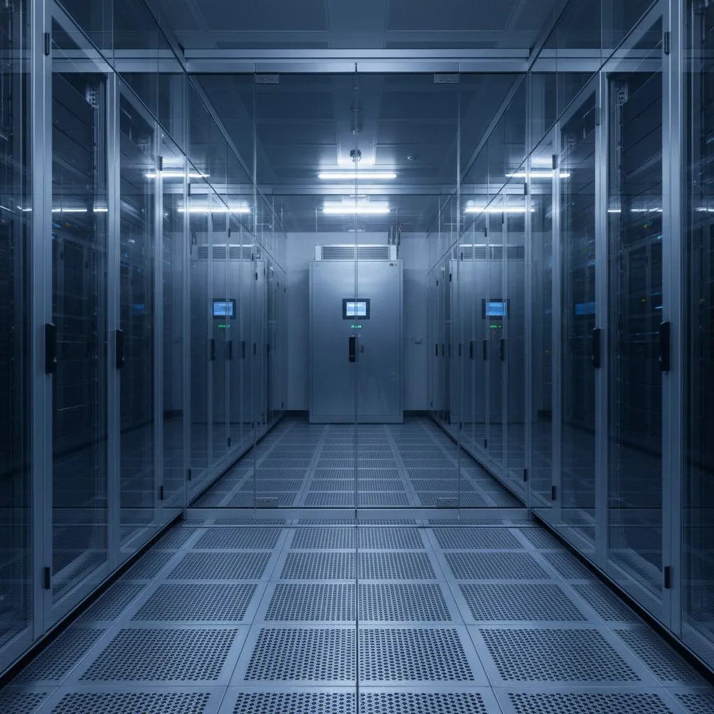 Data centre cooling: cold aisle containment and perforated floor tiles