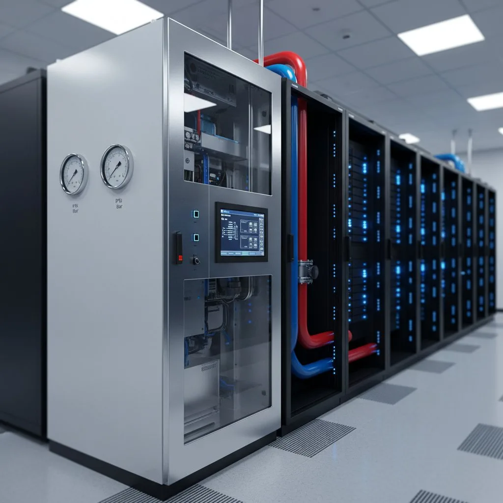 Coolant distribution unit and liquid cooling loop in a data centre